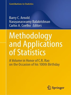 cover image of Methodology and Applications of Statistics